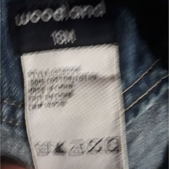 WOODLAND | Toddler Jean Overalls Blue Size 18 months - Picture 4 of 5